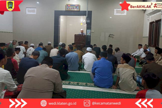 Tarling Forkopimcam Wedi Putaran Terakhir di Masjid Al Ikhlas, Bahas Mudik Aman dan Kenakalan Remaja