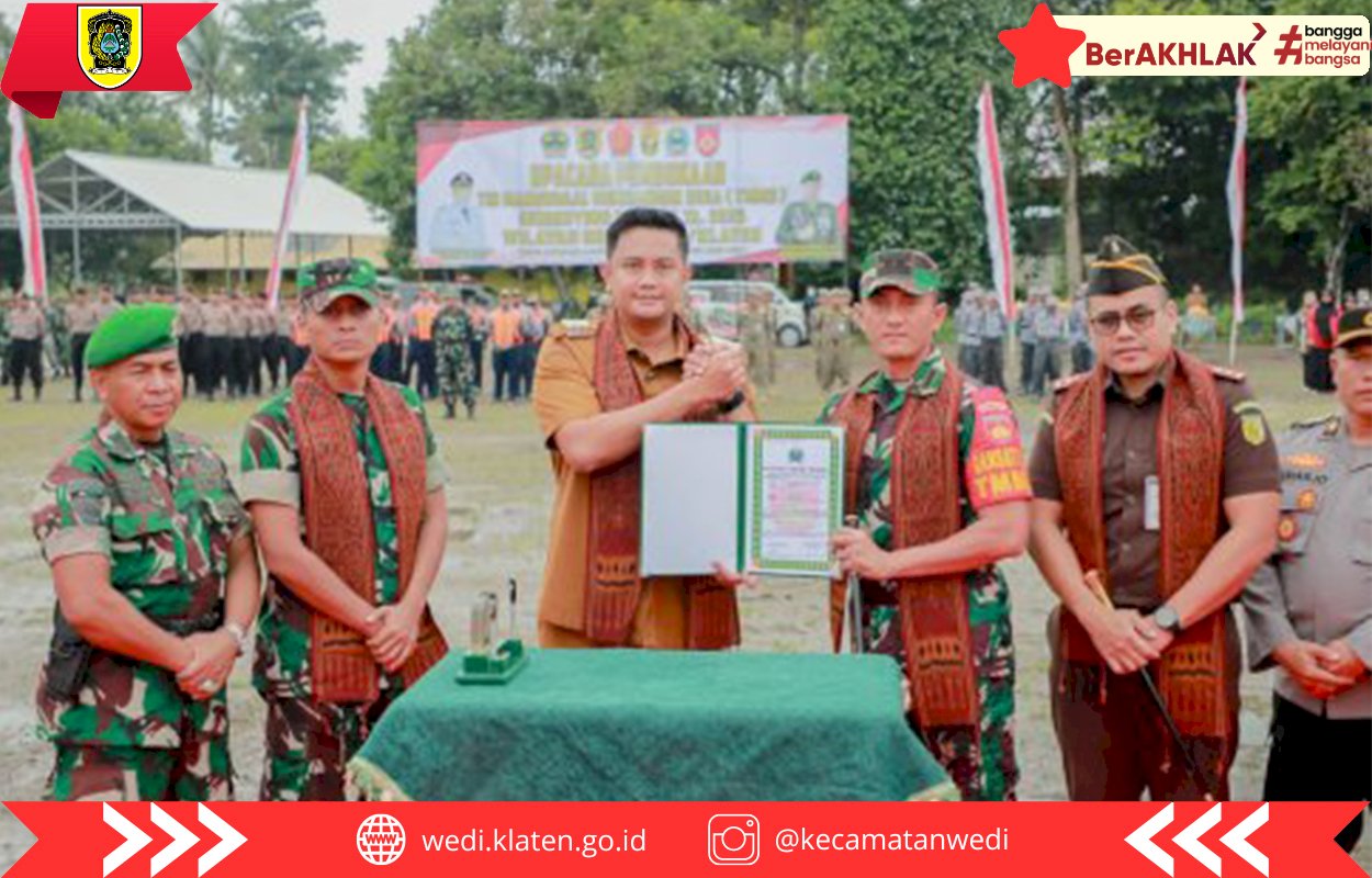 Percepat Pembangunan Desa, Bupati Klaten Resmi Buka TMMD Sengkuyung Tahap I di Desa Pandes 