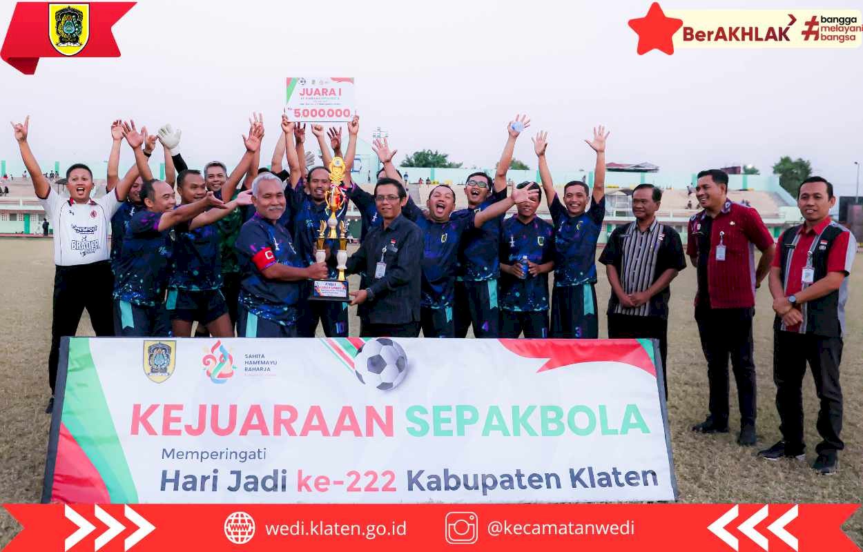 TENSI PANAS DI TRIKOYO: Diwarnai Dua Kartu Merah, Wedi Rebut Kampiun Hari Jadi ke-222 Kabupaten Klaten 