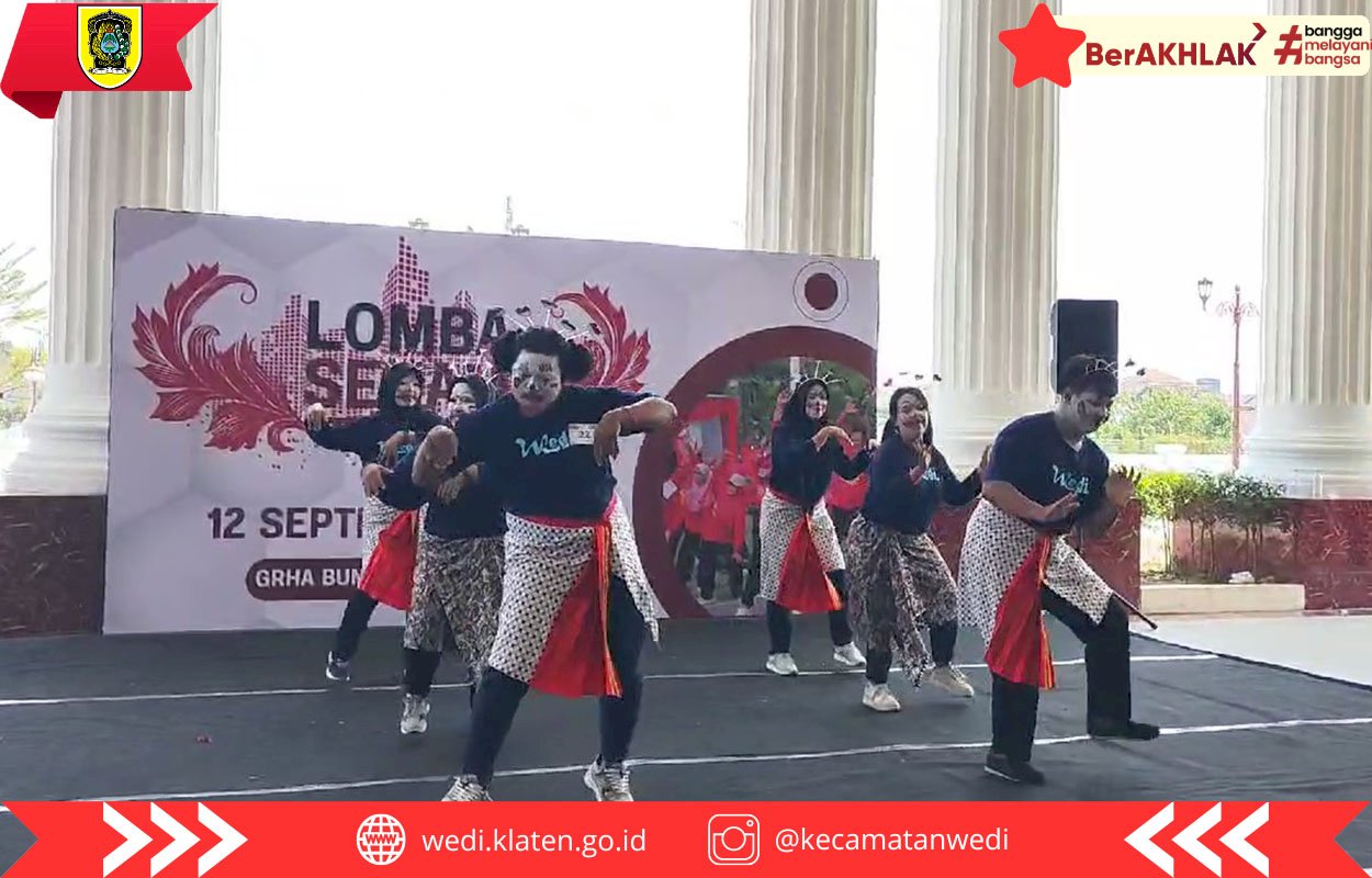 Kecamatan Wedi Ikut Ramaikan Lomba Senam Hajar Serangan Fajar 