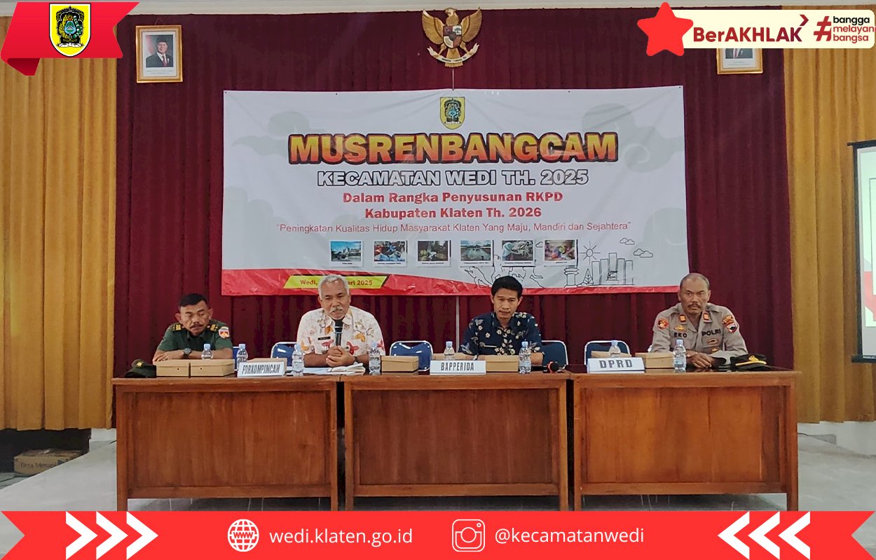 Kecamatan Wedi Gelar Musrenbangcam 